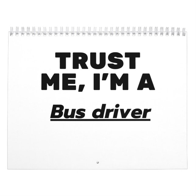 Trust Me, I'm a Bus driver Kalender (Titelbild)