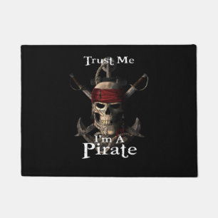 Trust Me I'm A Pirate Skull and Swords Anchor Funn Fußmatte