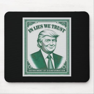 "Trust Niemand" - Trump Banknote Parody 2 Mousepad