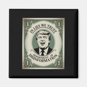 "Trust Niemand" - Trump Banknote Parody Magnet