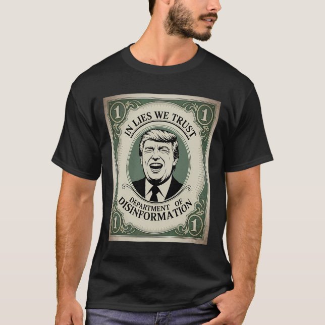 “trust Nobody” - Trump Nknote Parody 2  T-Shirt (Vorderseite)