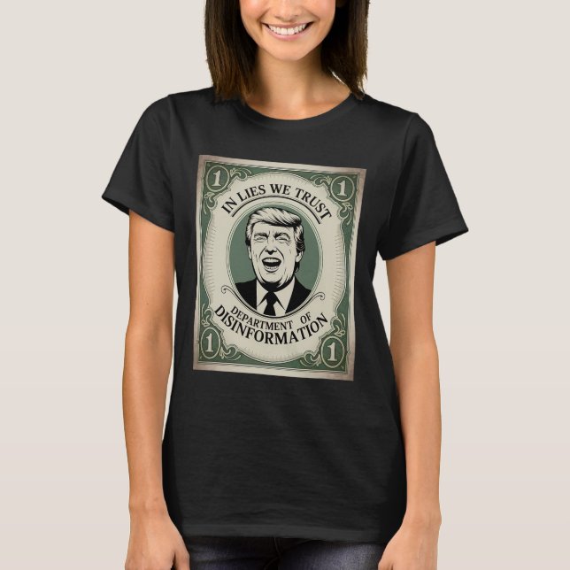 “trust Nobody” - Trump Nknote Parody 2  T-Shirt (Vorderseite)