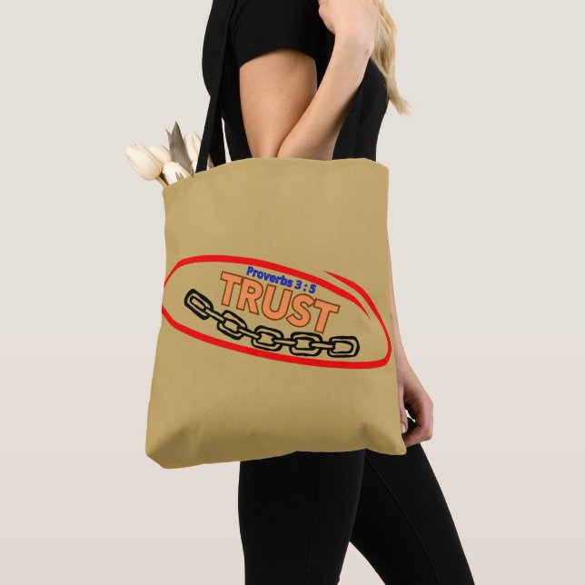 Trust (Sprichwörter 3:5) Tasche (Von Nahem)