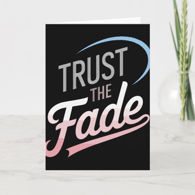Trust The Fade Disc Golf Design Stylisch Und Beque Karte (Vorderseite)
