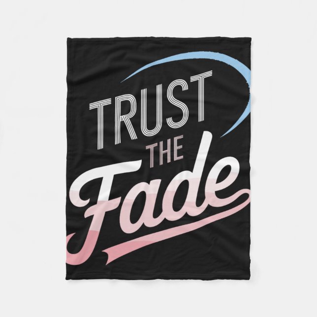 Trust The Fade Disc Golf Design Stylisch Und Komfo Fleecedecke (Vorderseite)
