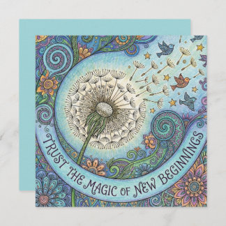 Trust The Magic of New Beginnings Card Feiertagskarte
