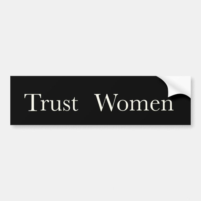 Trust Women Autoaufkleber - Ehrung von Dr. Tiller (Vorne)