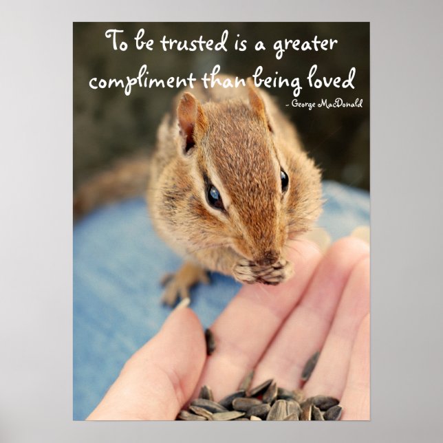 Trusted Chipmunk Poster (Vorne)