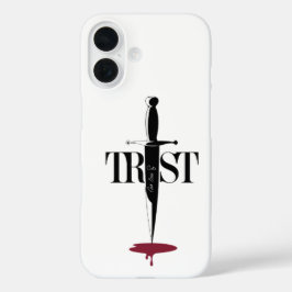 Trustkürzungen Tiefe: Minimalistische Dagger Art iPhone 16 Hülle