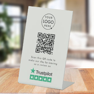 Trustpilot-Überprüfungen   Business Review Us Gray Sockelschild