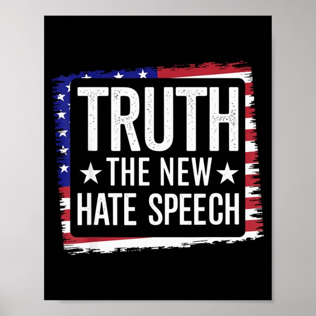 Truth The New Hate Speech Against Dei Litical Corr Poster (Vorne)
