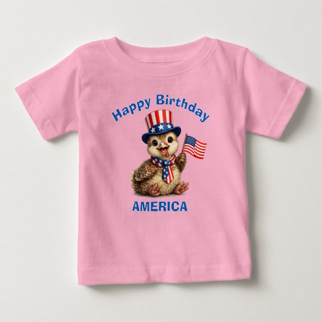 Truthahn (4a) Patriotisches Kinder T-Shirt (Vorderseite)