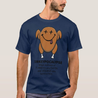 Truthahn-Apokalypse Vegan wurde besiegt Thanksgivi T-Shirt