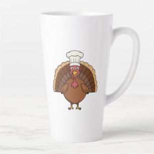 Truthahn-Chef-Cartoon-Thanksgiving Milchtasse