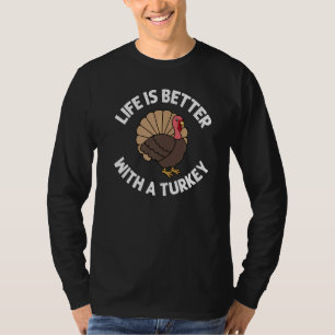Truthahn-Designs für Männer Frauen Erntedankfest T T-Shirt
