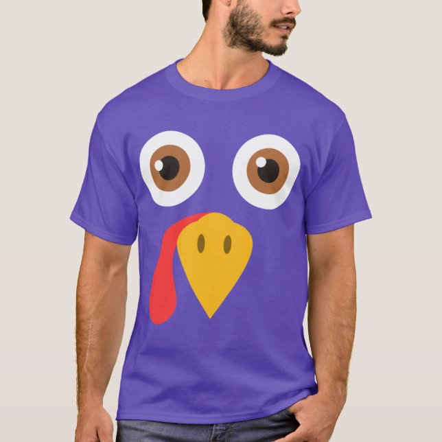Truthahn-Erntedankfest Übergröße T-Shirt (Vorderseite)