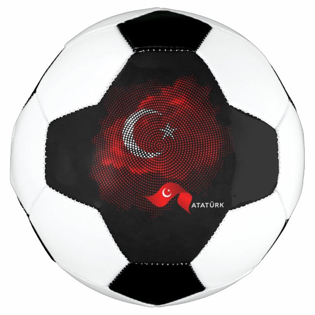 Truthahn-Flagge Fußball (Vorderseite)