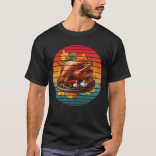 Truthahn frohen Erntedankfesttag Herbstsaison Herb T-Shirt