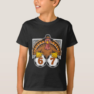Truthahn Fußball 67 Meme Lustig Thanksgiving Sport T-Shirt