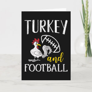 Truthahn Fußball Erntedankfest Familien Fußball Fa Karte