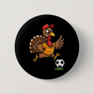 Truthahn Fußball Thanksgiving Truthahn spielt Fußb Button