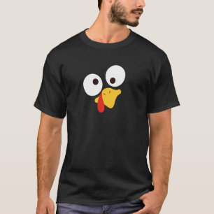 Truthahn-Gesicht-Pilger-Kostüm T-Shirt