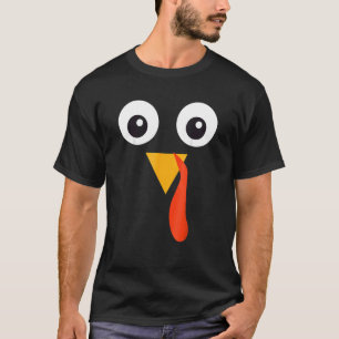 Truthahn-Gesicht Pilger Thanksgiving-Kostüm 1 T-Shirt