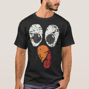 Truthahn-Grunge-T-Shirt im Vintage-Look mit Abnutz T-Shirt