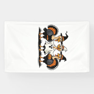 Truthahn Halloween Boo, Erntedank Truthahn, Grusel Banner
