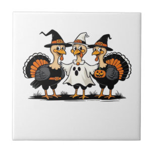 Truthahn Halloween Boo, Erntedank Truthahn, Grusel Fliese