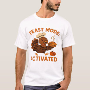 Truthahn-Koch mit Kürbiskuchen Oversize-T-Shirt.pn T-Shirt
