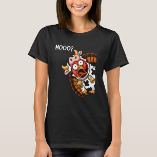 Truthahn-Kuh-Kostüm Thanksgiving Männer Frauen T-Shirt