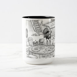 Truthahn, machst du Witze! Zweifarbige Tasse