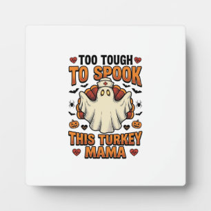 Truthahn-Mama-Halloween-Shirt mit Vintage-Nurse-Gh Fotoplatte