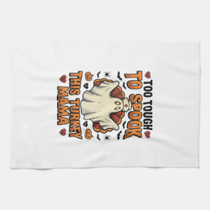 Truthahn-Mama-Halloween-Shirt mit Vintage-Nurse-Gh Geschirrtuch