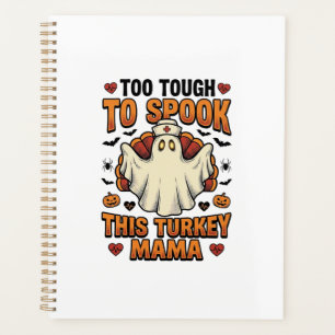 Truthahn-Mama-Halloween-Shirt mit Vintage-Nurse-Gh Planer