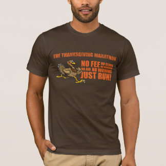 Truthahn mit Blocktext, Textlogo beunruhigt T-Shirt