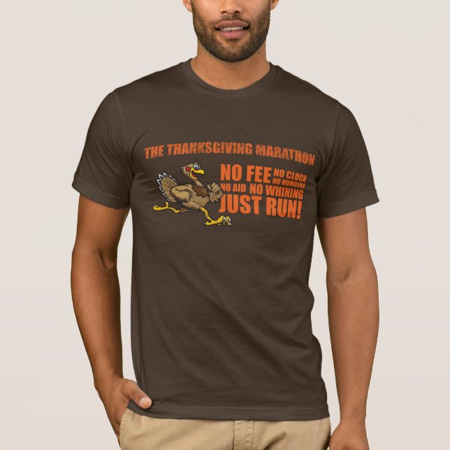 Truthahn mit Blocktext, Textlogo beunruhigt T-Shirt (Vorderseite)