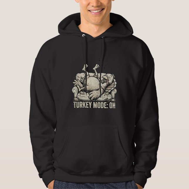 Truthahn-Modus AN Kapuzenpullover Hoodie (Vorderseite)