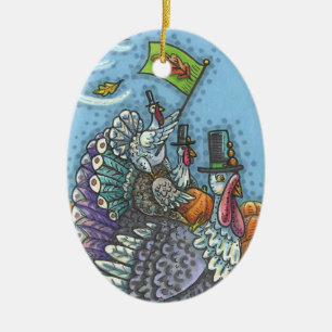 TRUTHAHN-NATION, GOBBLERS THANKSGIVING ORNAMENT Ov