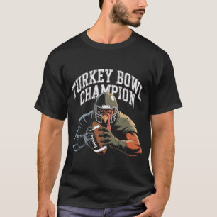 Truthahn-Schalen-Champion Lustiges Thanksgiving-Fo T-Shirt