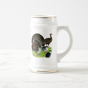 Truthahn Standard Bronze Familie Bierglas