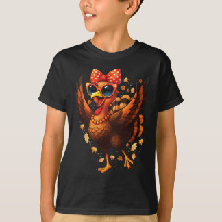 Truthahn Tanzender Truthahn Tag Damen Herbst Süße  T-Shirt