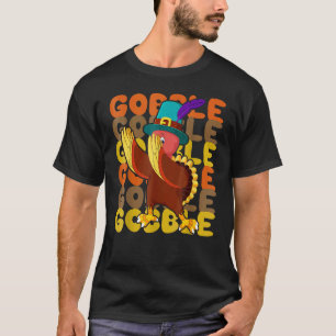 Truthahn Thanksgiving Day Pilgerjunge macht Gobble T-Shirt