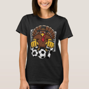 Truthahn Torwart Fußball 67 Sechs Sieben Jungen Th T-Shirt