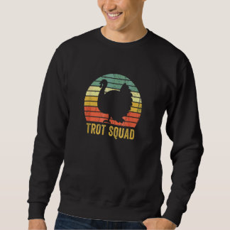 Truthahn-Trott-Mannschaft Thanksgiving Vintage Pas Sweatshirt