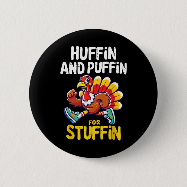 Truthahn-Trott-Shirts Kinder Thanksgiving Truthahn Button (Vorderseite)