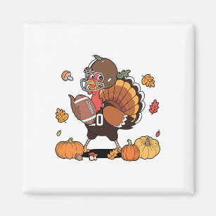 Truthahn und Touchdown Thanksgiving Football Männe Magnet