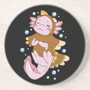 Truthahn-Verkleidung Axolotl Spaß Getränkeuntersetzer