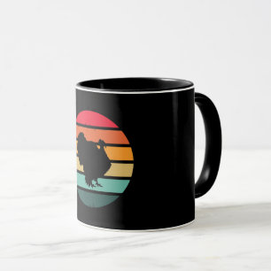 Truthahn-Vogel Thanksgiving bedrängtes Vintage-Son Tasse